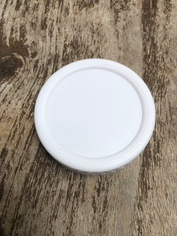 Wide Mouth White Plastic Lids