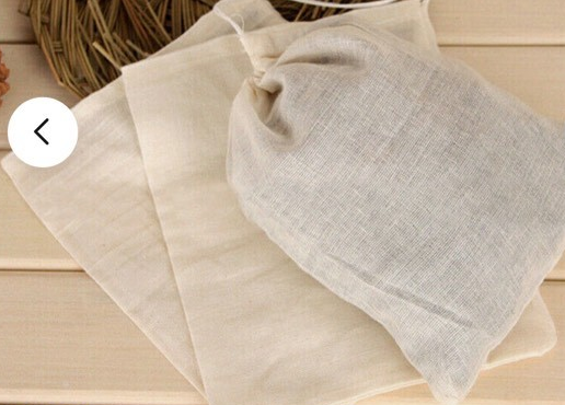 Unbleached Cotton Muslin Spice Bag