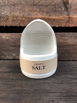 Handmade ceramic salt cellar, salt pig, salt pot