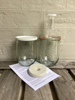 Handmade Clay/Stoneware Weight to fit Weck Jar (Only available with Purchase of Weck Fermenting Jar)