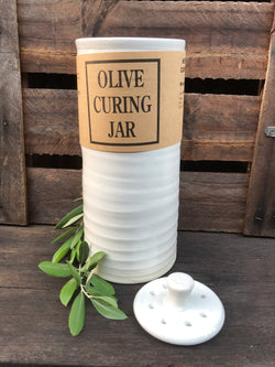 Handmade Ceramic Olive Curing Jar or Miso Crock (2 litre)